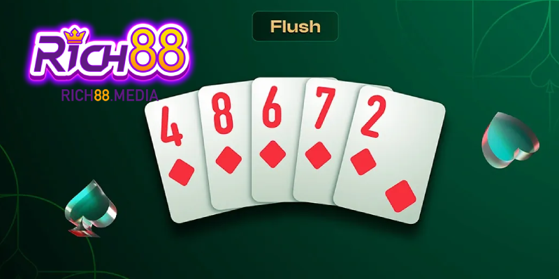 Tận dụng Flush để tăng cơ hội thắng khi chơi Poker